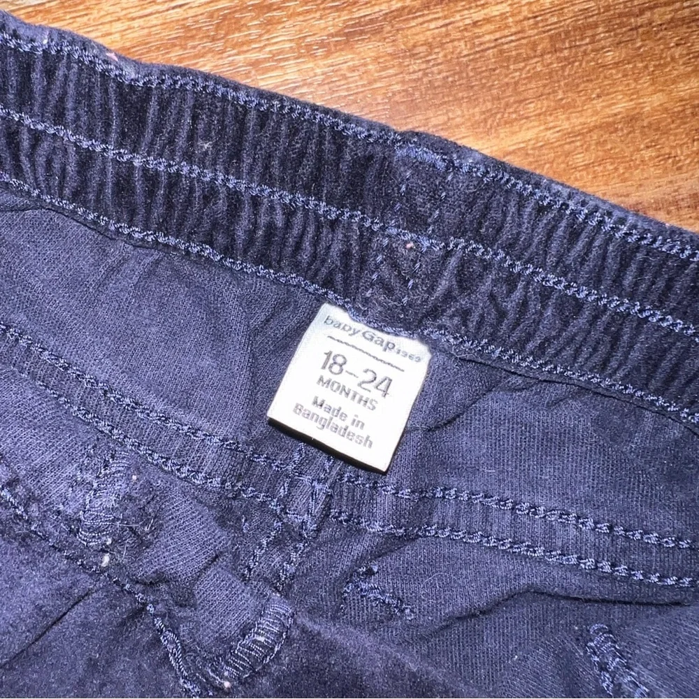 babyGAP Baby Girls Corduroy Jeggings Pants - Navy, Size 18-24M